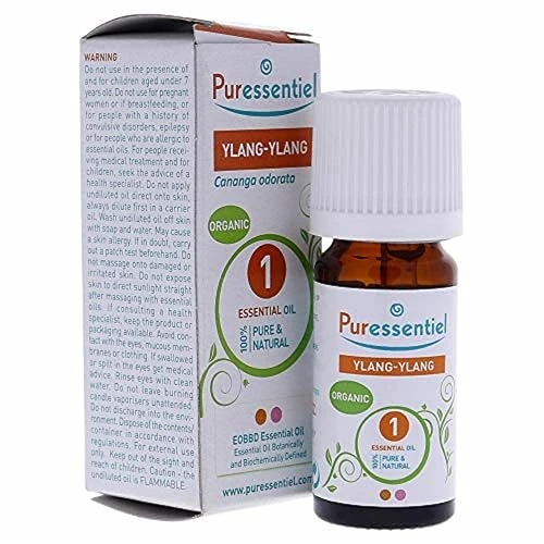 Limited-time offer: Puressentiel Ylang Ylang Essential Oil, Aromatherapy Stress Calming - 100% Pure, Organic & Natural - Therapeutic Grade, Premium & Certified Quality - Made in France – 0.17 fl oz from $11.63 to $11.63 (save 0.00%)