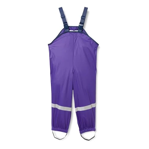 Zeitlich begrenztes Angebot: Playshoes Matschhose Regenlatzhose Ungefüttert Unisex Kinder Wind- und wasserdichte Regenhose Regenbekleidung, lila, 128 von 25.99 € auf 18.90 € (27% Rabatt)