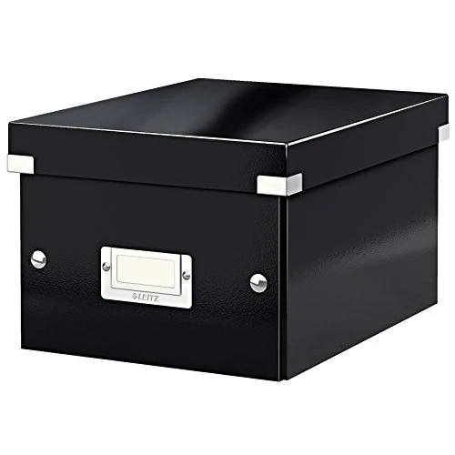 Offerta a tempo: Leitz Click & Store WOW Scatola Archivio Piccola, per Riporre e Trasportare Documenti A5 e Oggetti di Piccole Dimensioni, Adatta a Casa e Ufficio, Nero, 60430095 - 0.00% da 23.79 € a 23.79 €