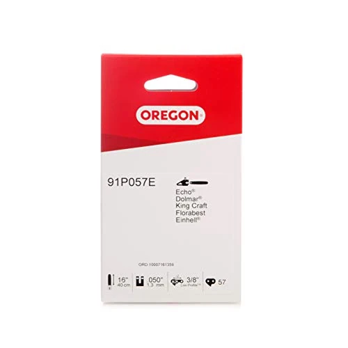 Oferta ograniczona: Oregon Łańcuch do piły łańcuchowej 91P do szyny 16" (40 cm) – 57 ogniw napędowych – łańcuch o niskim odbiciu kompatybilny z Titan, Gardenline, Black & Decker, Spear & Jackson, Einhell, Worx i nie tylko z 59.44 PLN na 59.44 PLN (zniżka 0%)