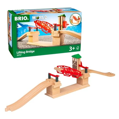 Zeitlich begrenztes Angebot: BRIO World 33757 Hebebrücke - Eisenbahnzubehör Holzeisenbahn - Kleinkinderspielzeug empfohlen für Kinder ab 3 Jahren von 39.99 € auf 25.76 € (36% Rabatt)