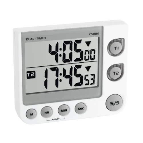 Offerta a tempo: TFA 38.2025 - Timer elettronico doppio (bianco) - 0% da 27.71 € a 27.71 €