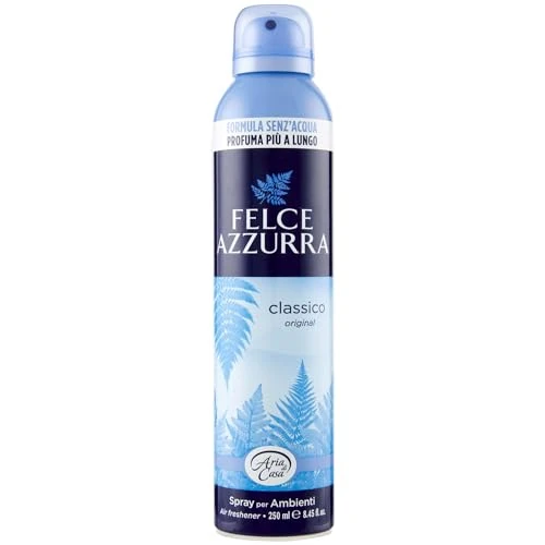 Offre limitée : Felce Azzurra Spray parfum classique pour l'environnement, 250 ml de 11.54 € à 9.99 € (13% de remise)