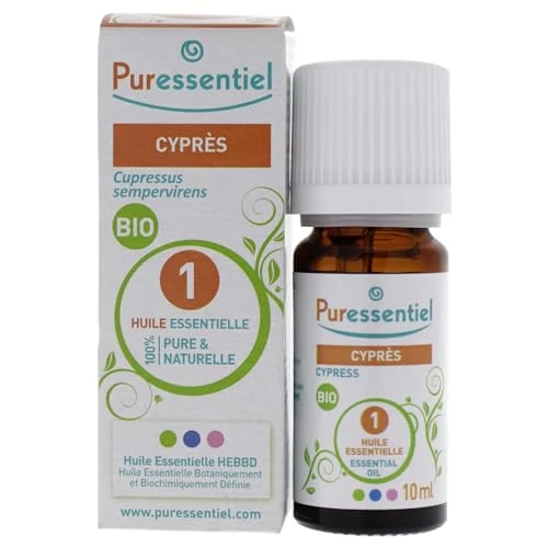 Oferta ograniczona: Puressentiel - Olejek cyprysowy - 100% czysty i naturalny - OEBBD (botanicznie i biochemicznie zdefiniowany olejek eteryczny) - z rolnictwa ekologicznego - wegańskie i wolne od okrucieństwa - 10 ml z 30.74 EUR na 30.74 EUR (znizka 0%)