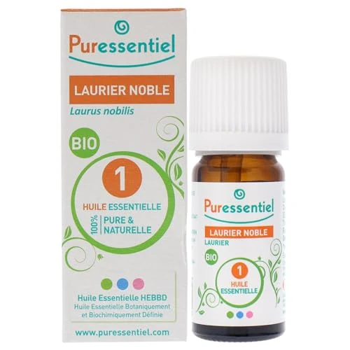 Zeitlich begrenztes Angebot: Puressentiel, Ätherisches Öl aus edlem Lorbeer, 100% rein und natürlich, OEBBD (botanisch und biochemisch definiertes ätherisches Öl), aus biologischem Anbau, vegan und tierversuchsfrei, 5 ml von 4.89 € auf 4.89 € (0.00% Rabat