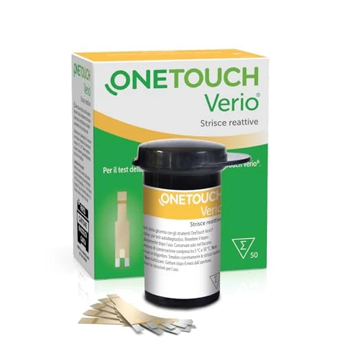 Offerta a tempo: OneTouch Verio® Strisce reattive per 50 test glicemici per l’automonitoraggio della glicemia I 1 confezione contenente 50 strisce reattive - 0.00% da 25.00 € a 25.00 €