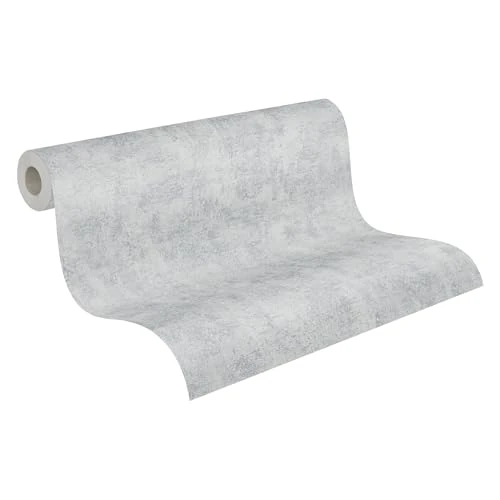 Livingwalls Vliestapete 10,05 m x 0,53 m in moderner Betonoptik - Grau - Motivtapete im Industrial Design Made in Germany - 224033