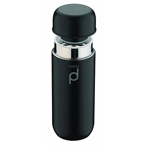 Offre limitée : Drink Pod HCF-200BK Gourde, Acier Inoxydable, Noir, 200 ml de 25.90 € à 23.09 € (11% de remise)
