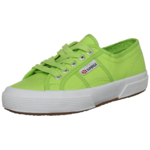 Superga Unisex dziecięce buty gimnastyczne 2750-jcot Classic, Zielony kwasowy, 34 EU