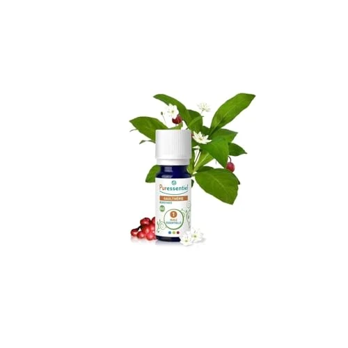 Puressentiel – Huile Essentielle Gaulthérie BIO – Contribue au confort musculaire – 100% pure et naturelle – HEBDD – Gaultheria fragrantissima – 10 ml