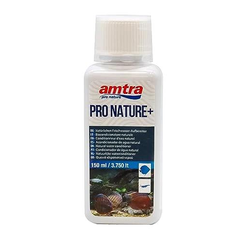 Amtra Pro Nature Plus - Biocondizionatore acquario dolce, rende sicura l'acqua di rubinetto per i pesci, elimina cloro e metalli pesanti, 150 ml