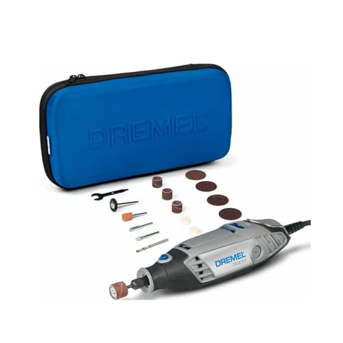 Oferta limitada: Dremel 3000 - Multiherramienta 130 W, kit con 15 accesorios y estuche, velocidad variable 10.000 - 33.000 rpm para tallar, grabar, fresar, amolar, limpiar, pulir, cortar y lijar de 61.79 EUR a 46.97 EUR (ahorro 24%)