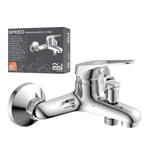 Offerta a tempo: EISL Speed, Rubinetto Vasca da Bagno, Miscelatore Vasca da Bagno, Cromato, Bronzo, Argento - 18% da 39.99 € a 32.80 €