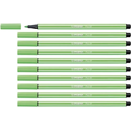 Offerta a tempo: Stabilo Pen 68 - Pennarello Premium - Confezione da 10 - Smeraldo Chiaro — 39% da 16,50 € a 10,13 €