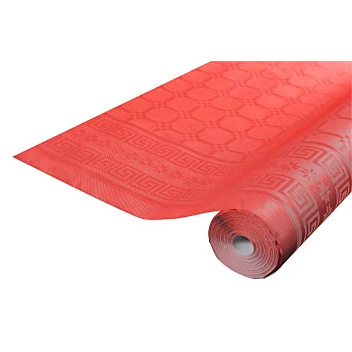 Limitiertes Angebot: Pronappe Tischdecke R482521I Einweg-Tischdecke aus Damastpapier Länge 25m Breite 1,20m (pro Rolle) Farbe Rot Damastpapier mit schickem und klassischem Universalmuster von 26.30 EUR auf 26.30 EUR (Spare 0%)