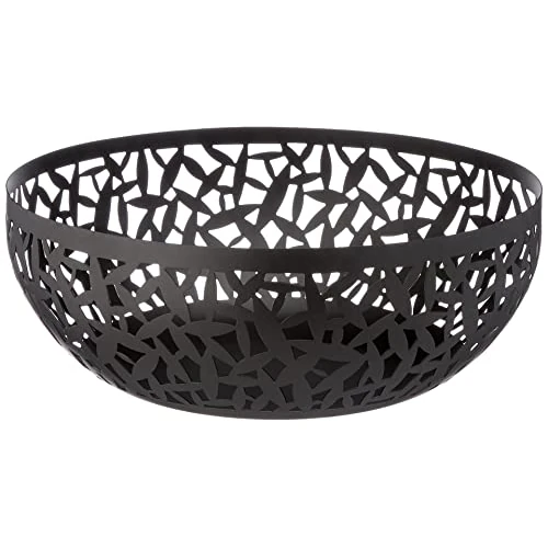 Offerta a tempo: Alessi Cactus MSA04/29 B Centrotavola Portafrutta Traforato di Design, in Acciaio Colorato con Resina, Nero - 61% da 90.00 € a 35.00 €