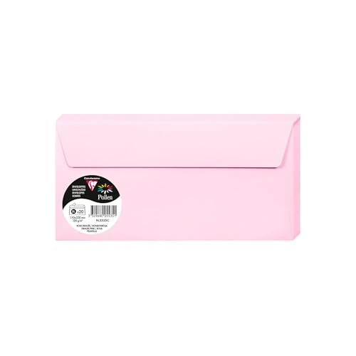 Oferta limitada: Clairefontaine Pack de 20 sobres Pollen, color rosa chicle 22 x 11 x 0.10 de 9.15 € a 9.15 € (ahorro 0.00%)