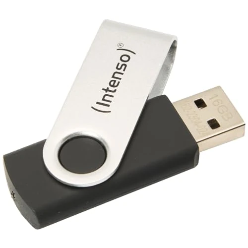 Offerta a tempo: Intenso Basic Line - Chiavetta USB da 16 GB - Pendrive USB 2.0, Silver/Black - 46% da 12.19 € a 6.59 €