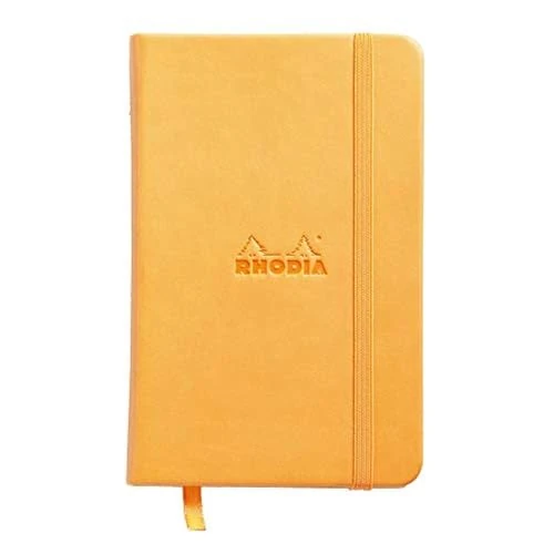 Offerta a tempo: RHODIA 118568C - Taccuino rigido Webnotebook Orange - A6 - Puntinato DOT - 192 pag. - Carta Clairefontaine Avorio 90g/m² - segnalibro, chiusura con elastico - COPERTINA Simil Cuoio - 41% da 22.62 € a 13.34 €