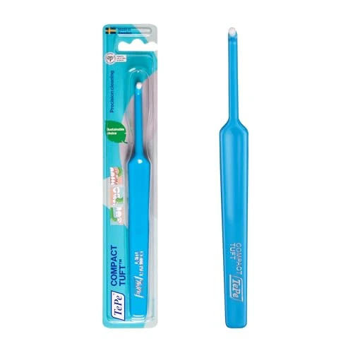 Offerta a tempo: Spazzolino TePe Compact Tuft, 1pz, pulizia precisa di aree difficili da raggiungere, ottimale per pulizia di impianti e apparecchi - 39% da 4.10 € a 2.49 €