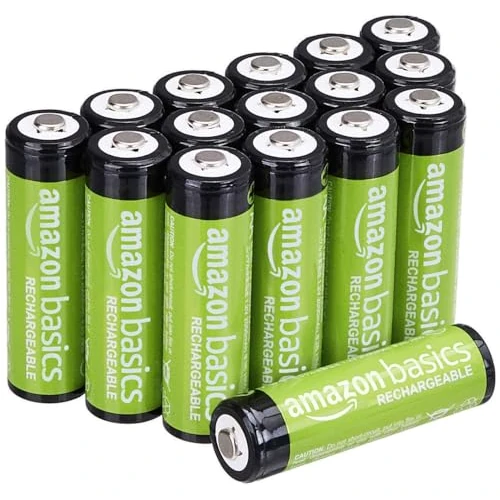 Offerta a tempo: Amazon Basics confezione da 16 batterie AA NiMH ricaricabili, 2000 mAh, 1,2 V, ricaricabili fino a 1000 volte, precaricate - 22% da 18.89 € a 14.70 €