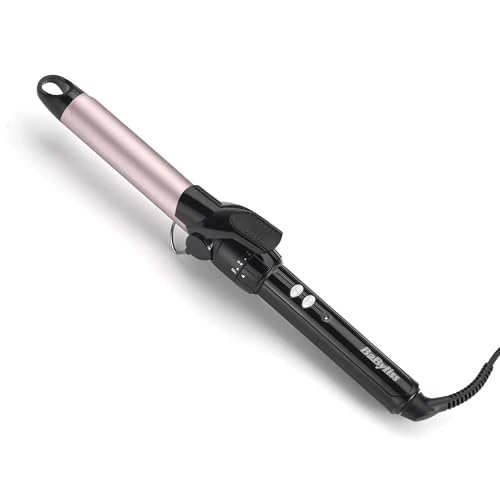 Tijdelijke aanbieding: BaByliss 25mm Krultang - Satin Touch Cilinder, 10 Temperatuurinstellingen, Pro Styling Tool met Geïntegreerde Standaard, Zwart & Roze, C325E van 21.99 € naar 21.99 € (0.00% korting)