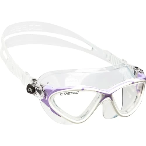 Limited-time offer: Cressi Planet Goggles Clear/Frame White Lilac - Premium Anti Fog Adult Swim Goggles Mask 100% Anti UV Clear/Frame White Lilac, One Size from 31.49 GBP to 31.49 GBP (save 0%)