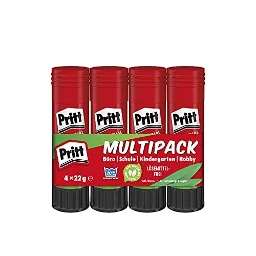 Limited-time offer: Pritt Klebestift, sicherer und kinderfreundlicher Bastelkleber für Kunst und Bastelarbeiten, starker Kleber für Schule & Bürobedarf, 4x22g Pritt Stift from 10.50 GBP to 10.50 GBP (save 0%)