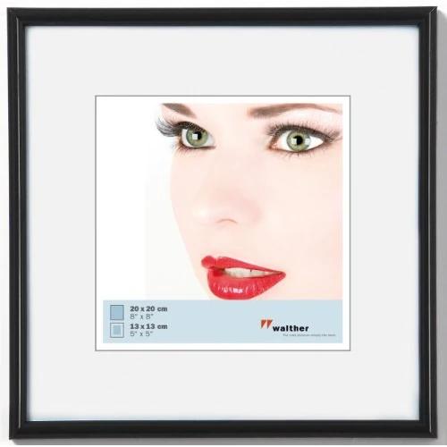 Limited offer: Walnut Street Walther Design Picture Frame Black 20 x 20 cm Galeria Plastic Frame KB220H from 53.59 EUR to 53.59 EUR (save 0%)