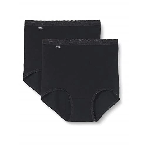 Sloggi Basic Maxi 2-Pack Women's Knickers Black Size 26
