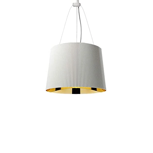 Kartell Gè Lampada a Sospensione, Bianco/Oro, Metallizzato