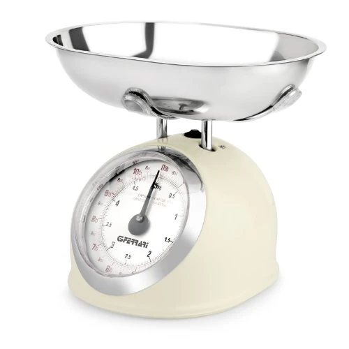 Oferta ograniczona: G3 Ferrari G2000300 Aska mechaniczna waga kuchenna - w całości metalowa konstrukcja - kość słoniowa/chromowane wykończenie z 107.54 EUR na 84.96 EUR (znizka 21%)