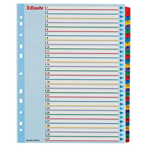 Limited-time offer: Esselte A4 31 Positions Reusable Index Divider (Pack of 10) from $24.33 to $24.33 (save 0.00%)