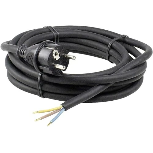 Offerta a tempo: as - Schwabe cavo di collegamento – 3 m in gomma H05RN-F 3G1,0 – Spina Schuko – Cavo adattatore con terminali – cantieri e commerciali – estremità del cavo aperta: circa 30 mm - IP44 – nero, 60376 - 29% da 12.64 € a 8.99 €