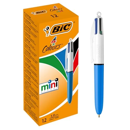 Oferta limitada: BIC 895958 4 Colores Mini Bolígrafos retráctiles, punta media (1.0 mm), caja de 12 unidades de 23.24 € a 23.24 € (ahorro 0.00%)