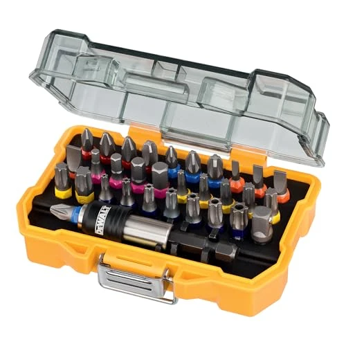 DEWALT - Set di avvitamento ad alte prestazioni con custodia rigida extra piccola 25 mm (32 pezzi), DT7969-QZ
