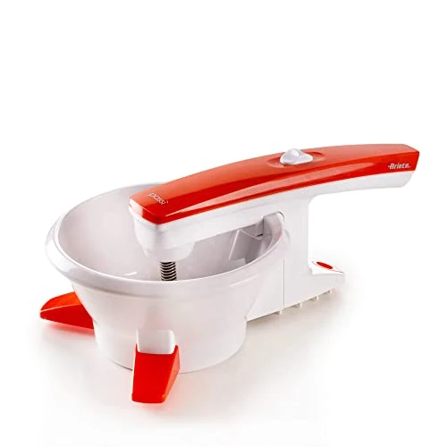 Offre limitée : Ariete Passì Orange 2.0 261, Broyeur de Légumes Électrique, 3 Disques, Démontable et Lavable en Lave-Vaisselle, 25W, Blanc/Orange de 63.57 € à 63.57 € (0.00% de remise)