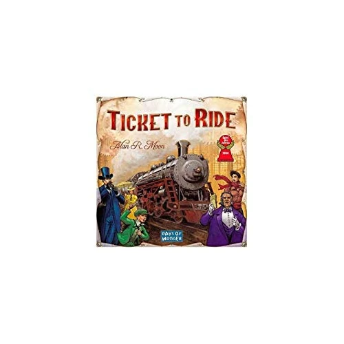 Asmodee - Ticket to Ride - Rodzinna gra planszowa kolejowa w Ameryce Północnej - wraz z mapą, wagonami, biletami i regulacjami - dla 2-5 graczy, 8 lat, wydanie włoskie
