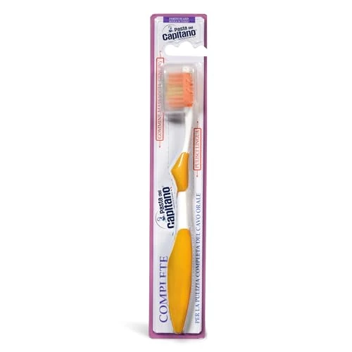 Offerta a tempo: Pasta del Capitano, Spazzolino Complete con Setole Forti, Garantisce una Pulizia Profonda del Cavo Orale, Dotato di Pulisci-lingua per la Rimozione Della Patina Batterica - 0.00% da 1.98 € a 1.98 €