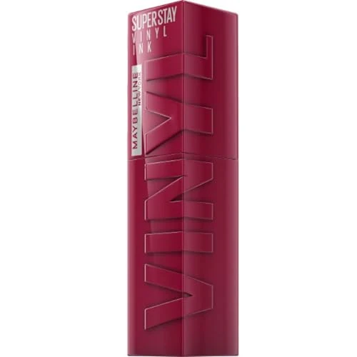 Maybelline New York Super Stay Vinyl Ink Liquid Lip Colour, 16HR Long-Lasting, Ultra-Pigmented, Smudge & Transfer-Proof, High Shine Finish, Vegan Formula for Comfortable Wear, Shade: 30 Unrivaled