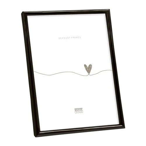 Deknudt ramka S011S2-15.0X20.0 tworzywo sztuczne, czarna błyszcząca