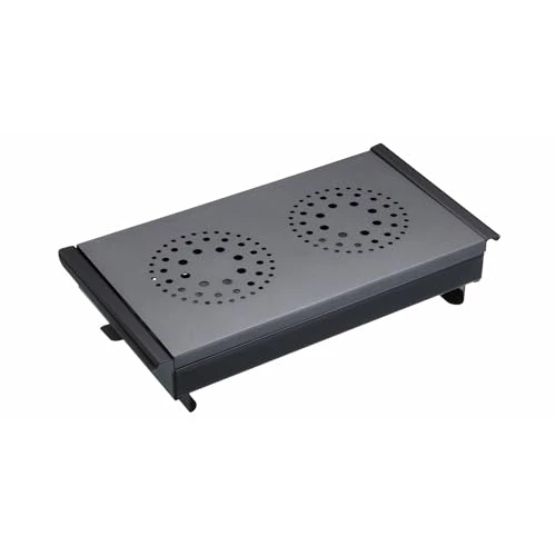 Tijdelijke aanbieding: KitchenCraft MasterClass Professionele Voedselverwarmer en Verwarmer van Borden, Met 2 Theelichtjes, 17,3 x 33,2 x 6,5 Centimeter, Zwart/Grijs, MCC2FWARM van 32.86 EUR naar 30.23 EUR (korting 8%)