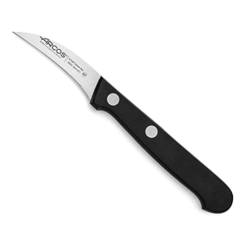Offerta a tempo: Arcos Coltello per Sbucciare Curvo in Acciaio Inossidabile, Manico Ergonomico in Poliossimetilene, Ideale per Frutta e Verdura, Lama da 60 mm, Nero, Serie Universal - 9% da 13.49 € a 12.22 €