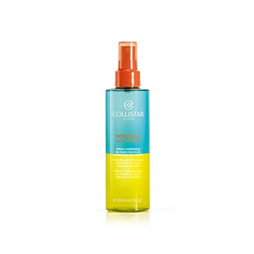 Collistar Zwei-Phasen-After-Sun-Spray mit Aloe, schnell einziehendes After-Sun-Körperöl, erfrischende und abschwellende Wirkung für die Haut, nicht fettend, mit Mandel- und Calendulaöl, 200 ml
