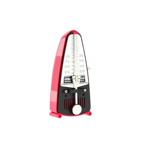 Offerta a tempo: Wittner Metronomo Taktell Piccolo Serie 830 - Custodia in plastica - Senza campana - Rosa scuro - Meccanico a carica - Non sono necessarie batterie - Made in Germany - 30% da 57.20 € a 40.00 €