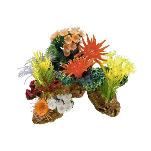 Nobby Coral Piedra con Plantas Ornamentos Acuario, 19 x 15 x 15 cm