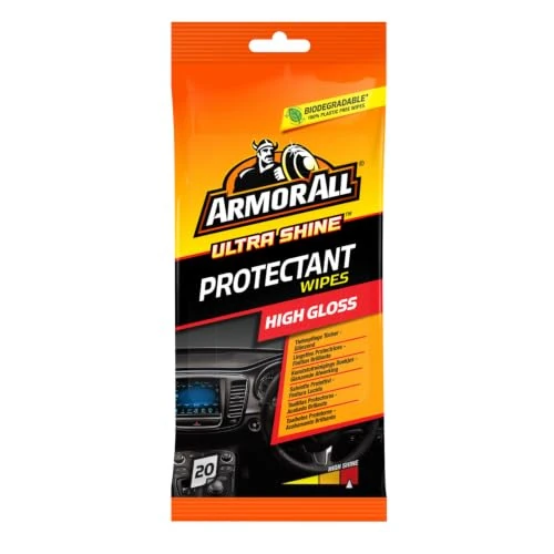 Zeitlich begrenztes Angebot: ARMOR ALL Kunststoffpflegetücher 20 Stk. Glänzend Dashboard Wipes Gloss Finish, 36020L, gelb von 6.99 € auf 6.99 € (0.00% Rabatt)