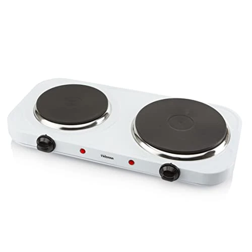 Tijdelijke aanbieding: Tristar KP-6245 Dubbele Elektrische Kookplaat – 2 pits - Reglbare thermostaat -2500 Watt - Wit van 29.99 EUR naar 29.99 EUR (korting 0%)