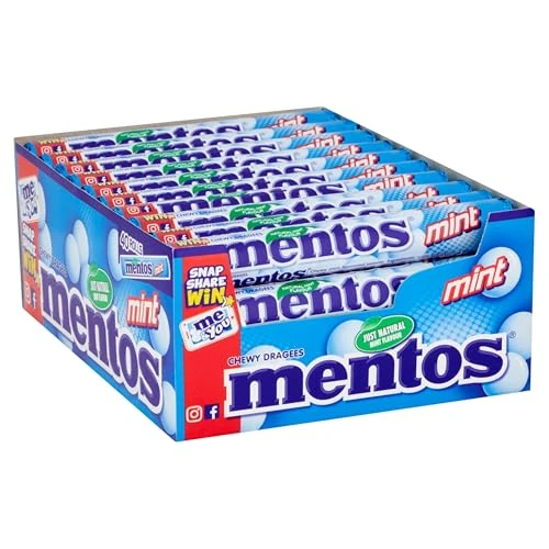 Mentos Mint Chewy Dragees 40 Rolls