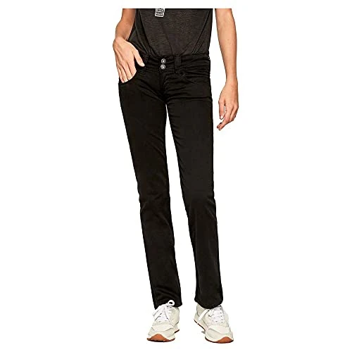 Limited-time offer: Pepe Jeans Women's Venus Straight Jeans, Black 31W/32L from 85.00 £ to 55.08 £ (save 35.2%)